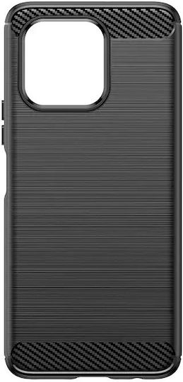 Hurtel Carbon Back Cover Silicon Negru (Honor X6a)