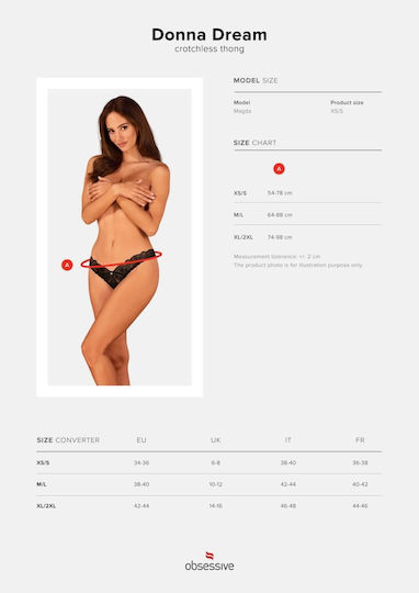 Boss Of Toys Chiloței Sexy Pentru Femei Șir De Caractere Cu Dantelă Neagră