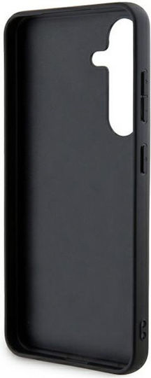 DKNY Leather Mono Stripe & Metal Logo Back Cover Silicon / Plastic Negru (Galaxy S24)