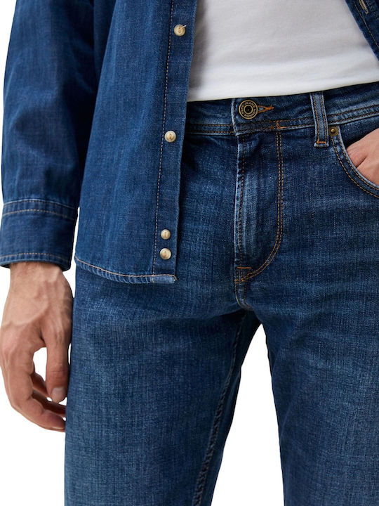 'cash' Ανδρικό Παντελόνι Τζιν Regular Straight Fit Blue