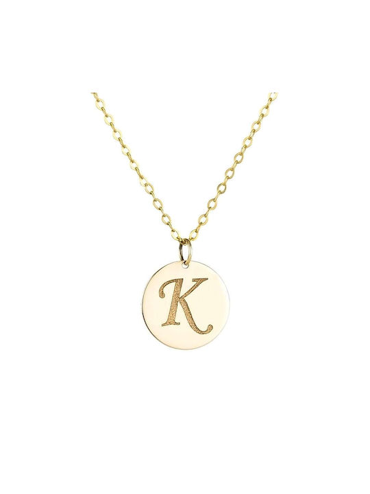 Goldsmith Necklace Monogram from Gold 9 K