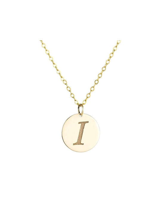 Goldsmith Halskette Monogramm aus Roségold 9 K