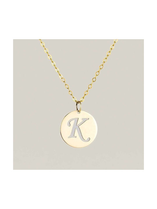 Goldsmith Necklace Monogram from Rose Gold 9 K