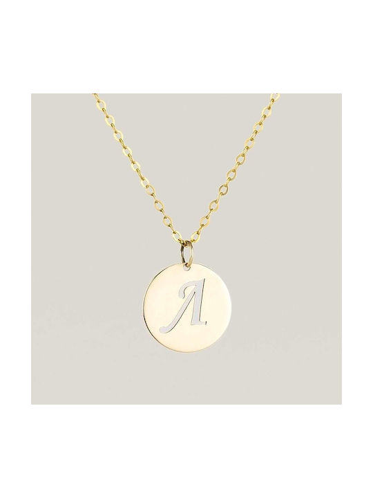 Goldsmith Necklace Monogram from Rose Gold 9 K