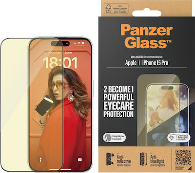 PanzerGlass Ultra-wide Fit Tempered Glass (iPhone 15 Pro)