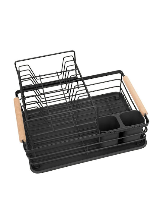 KING Hoff Metallic Black Sink Strainer 43x32x27cm