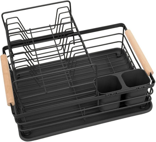 KING Hoff Metallic Black Sink Strainer 43x32x27cm