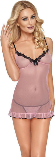 Boss Of Toys Σετ Sexy Babydoll με Δαντέλα Ροζ