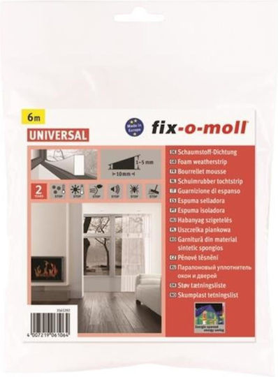 ArteLibre Αφρώδες Αεροστόπ Αυτοκόλλητη Ταινία Παραθύρου / Πόρτας σε Λευκό Χρώμα 10mx0.6cm