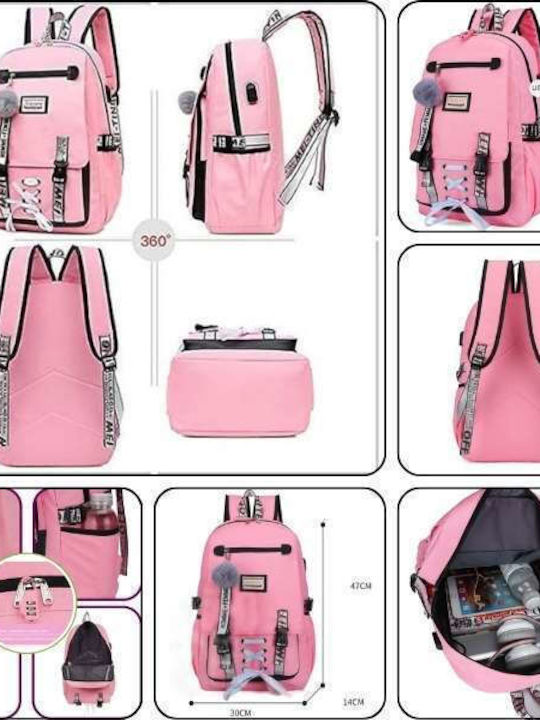 School Bag Backpack Elementary, Elementary in Pink color