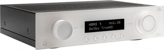JBL Home Cinema Amplifier 4K/8K 5.2 Channels 75W/8Ω with HDR and Dolby Atmos Silver