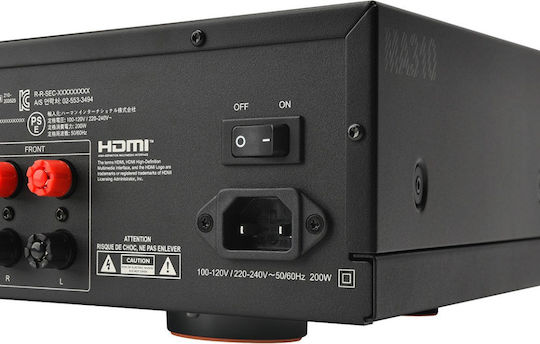 JBL MA310 Home Cinema Amplifier 4K 5.2 Channels 60W/8Ω with HDR Black