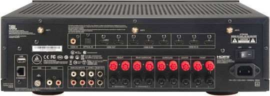 JBL Home Cinema Amplifier 4K/8K 9.2 Channels 140W/8Ω with HDR and Dolby Atmos Silver