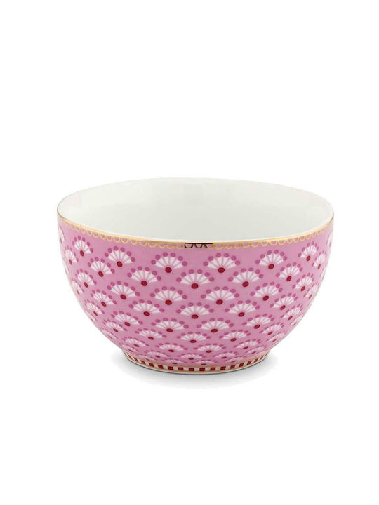 PiP Studio Bloomingtails Porcelain Serving Bowl Pink with Diameter 9.5εκ. 1pcs