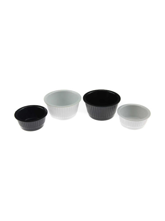 Viosarp Servierschüssel Rund aus Melamin Black mit Durchmesser 7cm