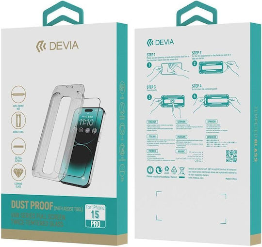 Devia Van Tempered Glass 1τμχ (iPhone 15 Pro)