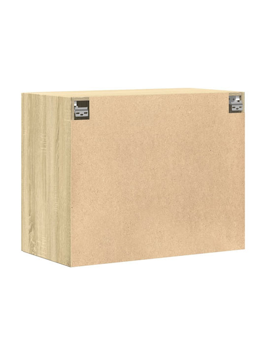 Wall Living Room Cabinet made of Particle Board Oak 80x42.5x64cm
