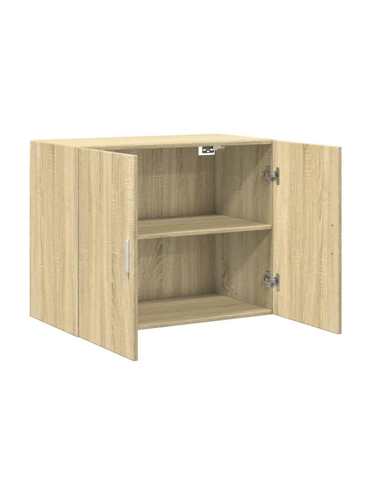 Wall Living Room Cabinet made of Particle Board Oak 80x42.5x64cm