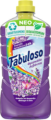 Fabuloso Υγρό Καθαριστικό Πατώματος Φρεσκάδα Λεβάντας Fabuloso (1lt)