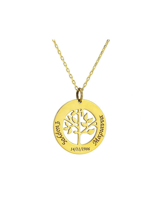 Goldsmith Necklace Tree from Gold Plated Silver