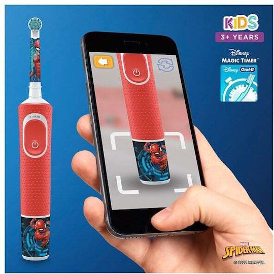 Oral-B Vitality Pro Children's Electric Toothbrush with Timer for 3+ Years Spiderman
