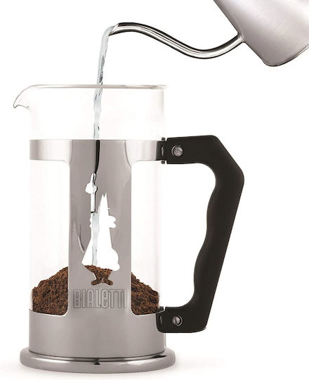 Bialetti Preziosa Cafetieră cu Filtru Manual din Oțel Inoxidabil Argintie 350ml