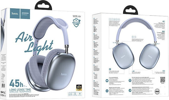 Hoco W35 Bluetooth Wireless Over Ear Headphones with 45 hours of Operation Blue
