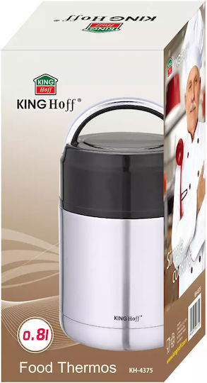 KING Hoff Lunchbox Isolierte Lunchbox Inox Silber 800ml 1Stück