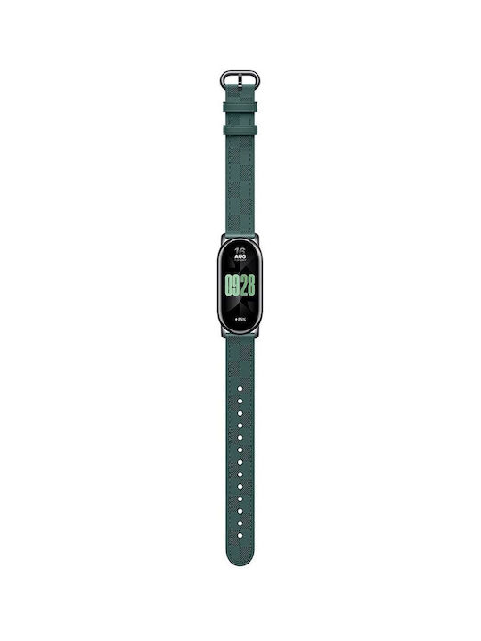 Xiaomi Strap Armband Leder Grün (Intelligenter Band 8)