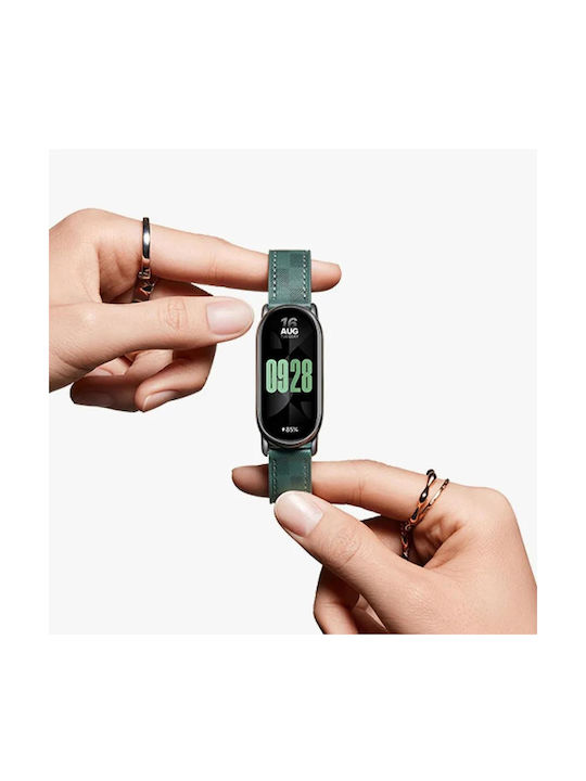 Xiaomi Λουράκι Δερμάτινο Πράσινο (Smart Band 8 / Smart Band 9 / Smart Band 10)