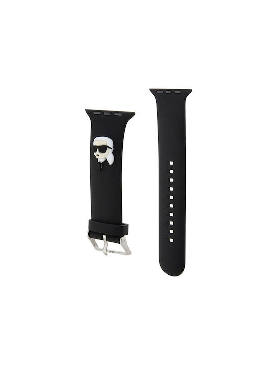 Karl Lagerfeld Karl Head Λουράκι Μαύρο (Apple Watch 42/44/45/49)