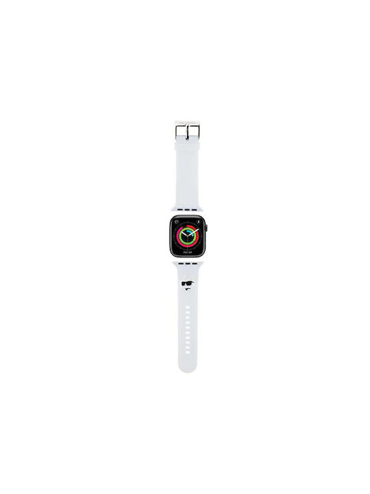 Karl Lagerfeld Choupette Strap Silicone White (Apple Watch 42/44/45/49)