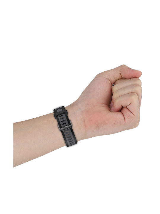 Techsuit Curea Silicon Gri (Samsung Galaxy Watch 4/5/6/7/FE, Huawei Watch GT 3 (42mm)/GT 3 Pro (43mm))