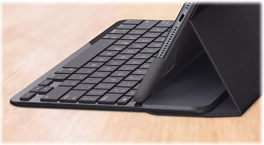 Logitech Flip Cover Rezistentă cu Tastatură în Engleză Marea Britanie Negra (iPad 2019/2020/2021 10.2'' - iPad 2019/2020/2021 10.2'') 920-009480