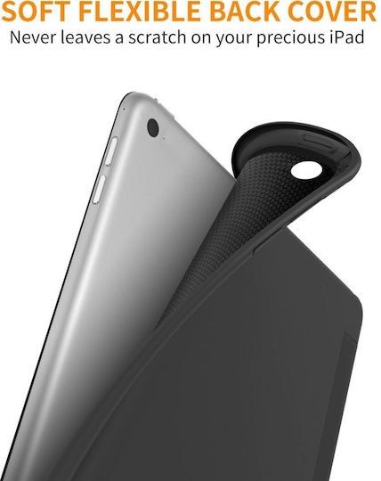 Tech-Protect SMARTCASE Flip Cover Μαύρη (iPad 2017/2018 9.7")