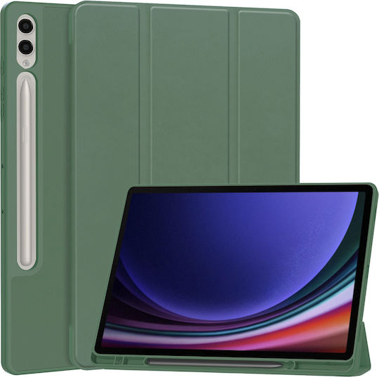 Techsuit Flip Cover Verde Pentru Samsung Galaxy Tab S9 Plus