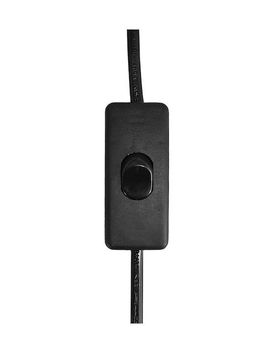 Powertech Keramik Tischlampe für Fassung E27 mit Gray Schirm und Blau Basis