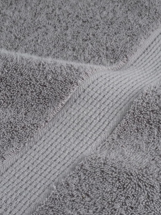 vidaXL Bath Towel 100x200cm Gray 4 Pieces Weight 600gsm