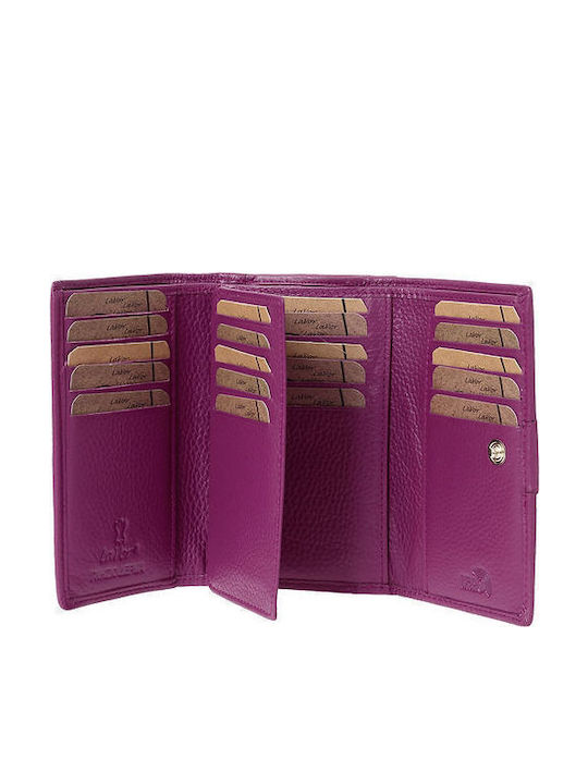 Mic Din piele Portofel de damă Clasice cu RFID Violet