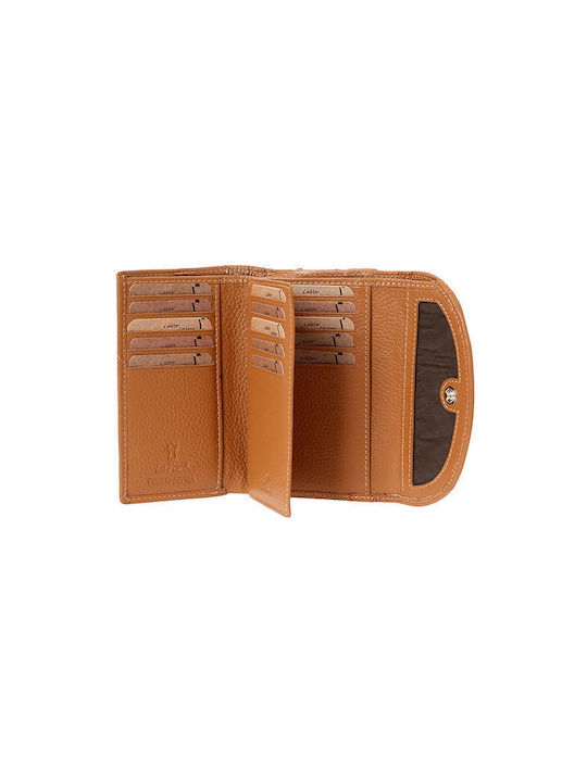 Lavor Small Leather Women's Wallet with RFID Tabac Brown