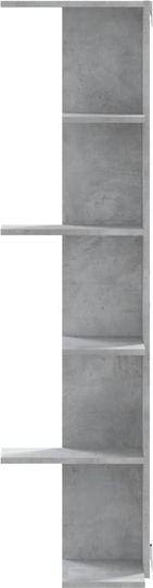 Eckiges Wandregal Grau 36.5x36.5x140cm