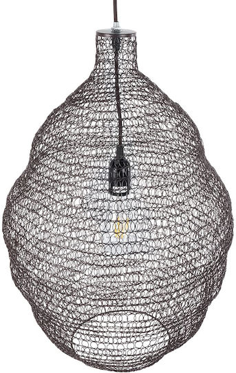 GloboStar Kentucky Hängelampe Bronze Raster mit Fassung E27 41x41x60cm.