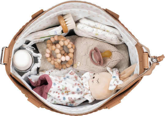 Pasito a Pasito Shoulder/Hand Diaper Bag Brown 34x30cm.
