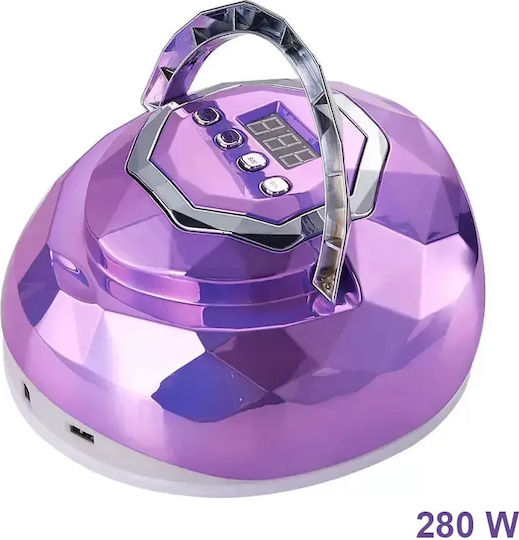 Woww Cosmetics Φουρνάκι Νυχιών UV / LED 280W Ροζ