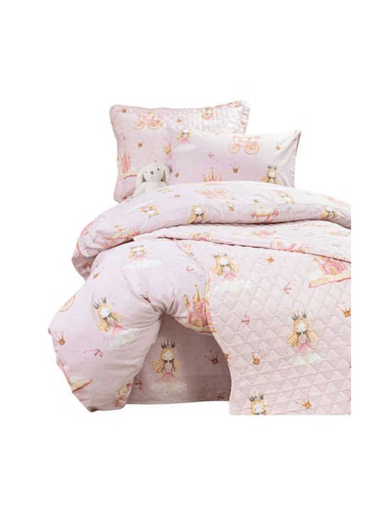 Borea Sheet Set Single Cotton Princesa Pink 3pcs