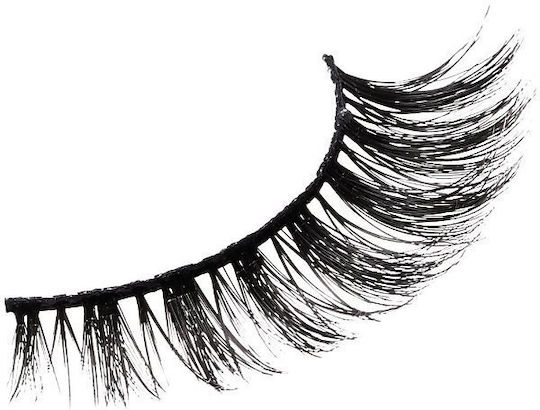 Kiss Faux Mink Self-Adhesive Βλεφαρίδες Soir Μαύρες