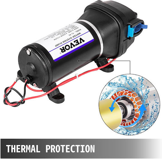 Automatic High Pressure Diaphragm Water Pump 40 Psi 12v Vevor Fl-40gmb12v000001v0