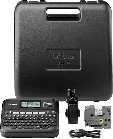 Brother P-touch Ετικετογράφος Χειρός σε Μαύρο Χρώμα