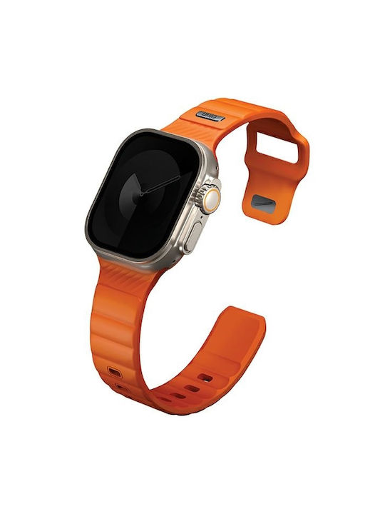 Uniq Λουράκι Ανοξείδωτο Ατσάλι με Pin Πορτοκαλί (Apple Watch 44/45/46mm/Ultra 49mm)