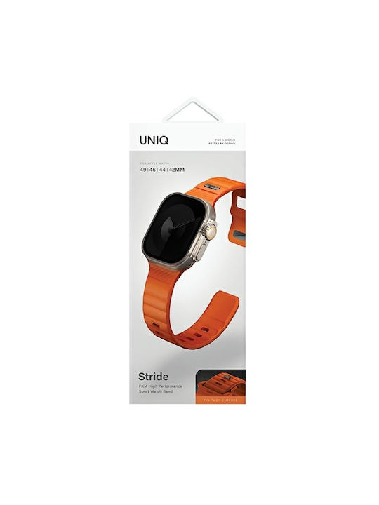 Uniq Λουράκι Ανοξείδωτο Ατσάλι με Pin Πορτοκαλί (Apple Watch 44/45/46mm/Ultra 49mm)